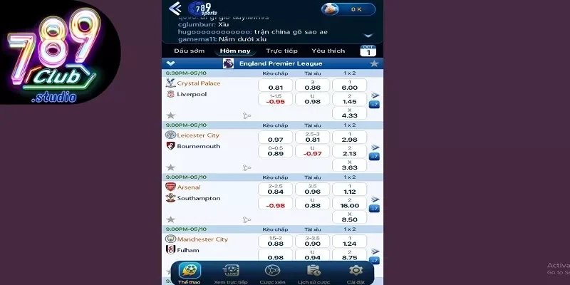 ca cuoc the thao online Sảnh Live Casino, cá cược thể thao, bắn cá và lô đề tại 789Club