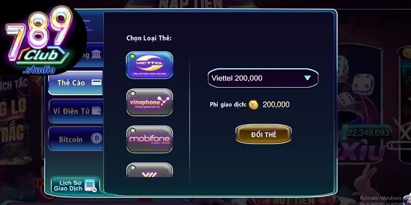 cac thao tac rut tien khong phi Hướng dẫn rút tiền 789Club tỷ lệ 1:1 không phí